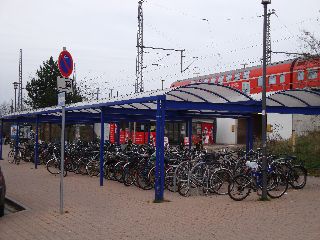 Fahrradstnder mit berdachung