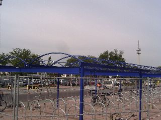 Fahrradständer mit Überdachung